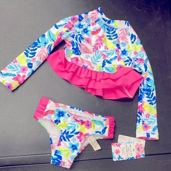 NWT Tommy Bahama Infant Long Sleeve Swimsuit 18 Months - Picture 2 of 7